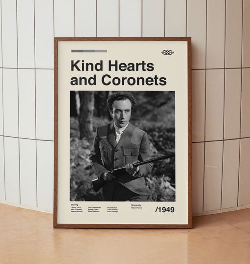Discover Kind Hearts and Coronets Vintage Movie Poster