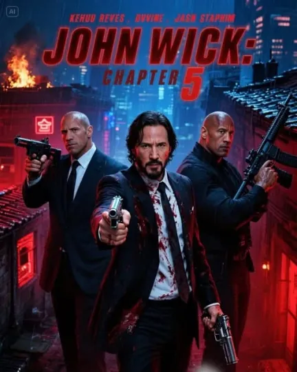 Discover John Wick: Chapter 5 (2025) Movie Poster No Frame, Wall Art, Home Decor