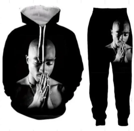 Discover tupac 2pac Funny 3D Print hoodie Joggers Pants + Hoodies