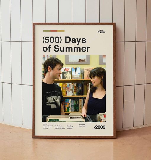 Discover 500 Days of Summer Vintage Movie Poster