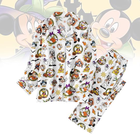 Discover Halloween Mickeyy and Friends Pajamas Set, Disneyyy Minniee goofyy Donald Sleepwear
