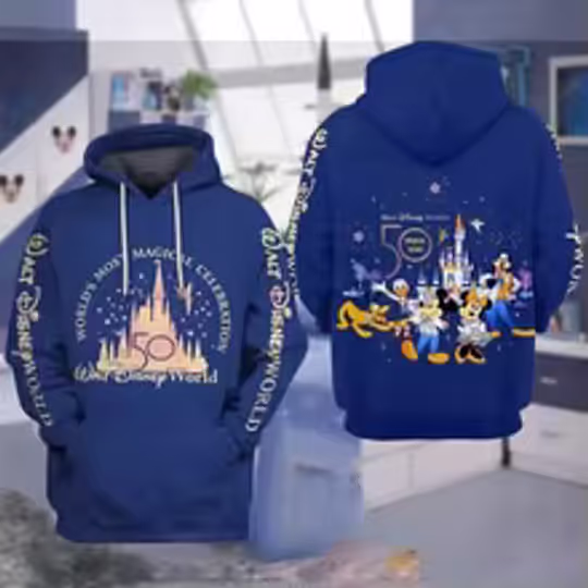 Discover Women Hoodies BEST WDW 50th Anniversary Dates Cartoons Disneyyy