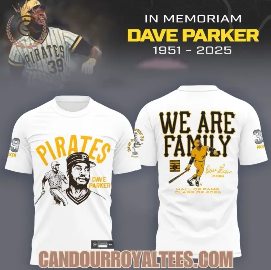 Discover Dave Parker We Are Family Hall Of Fame Class Of 2025 White 3D T-Shirt