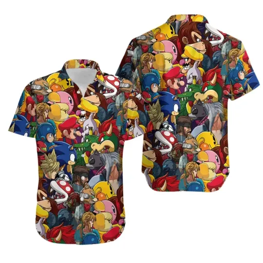 Discover Hawaiian Shirt Short Sleeve Funny Printed Casual