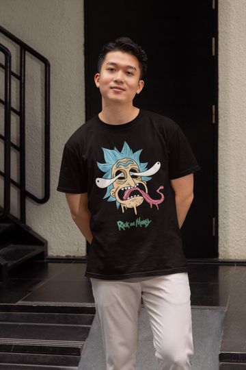 Discover Rick And Rickandmorty Shirt, Crazy Rick Face T-shirt, Rick And Rickandmorty Tee