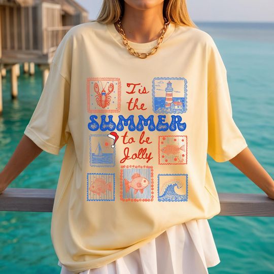 Discover Christmas in July Shirt, Summer shirt, Beach Days Shirt, Summer Celebration Shirt