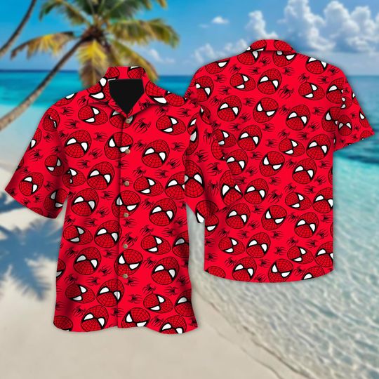 Discover Spider Cartoon Hawaiian Shirt, Spider Button Up, Spider Friends Hawaii Shirt