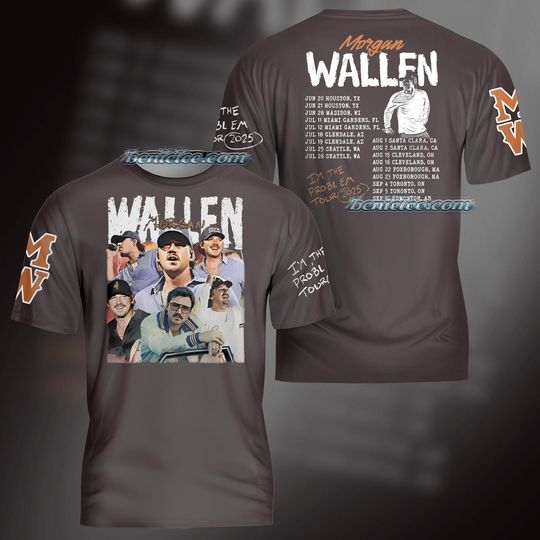Discover Im The Problem Tour 2025 Shirt, Wallen Western 3D Shirt, Country Music Morgan Shirt