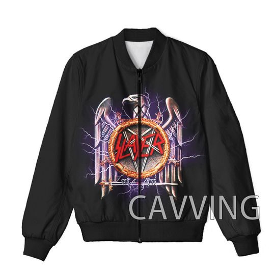 Discover 3D Print  Slayer Rock Band  Zipper Bomber Jackets
