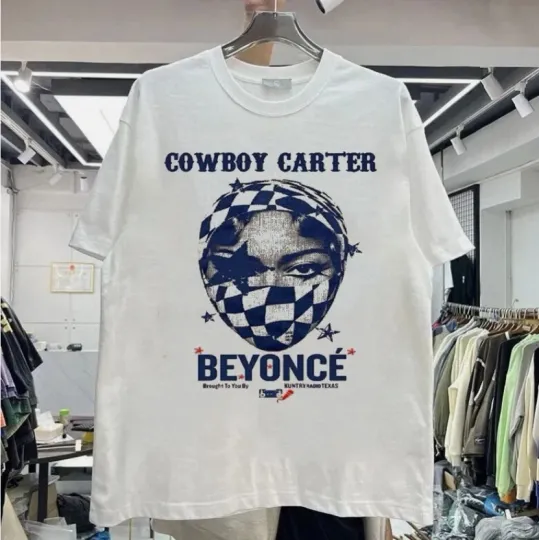 Discover Beyonce Cowboy Carter Tour 2025 Retro White Shirt