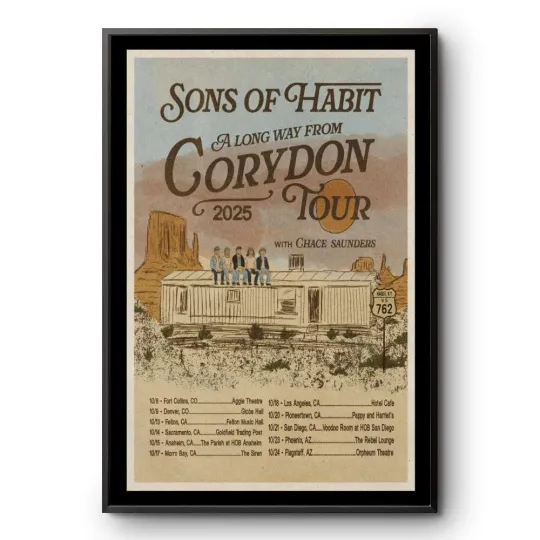 Discover Sons of Habit Along Way From Tour 2025 Poster