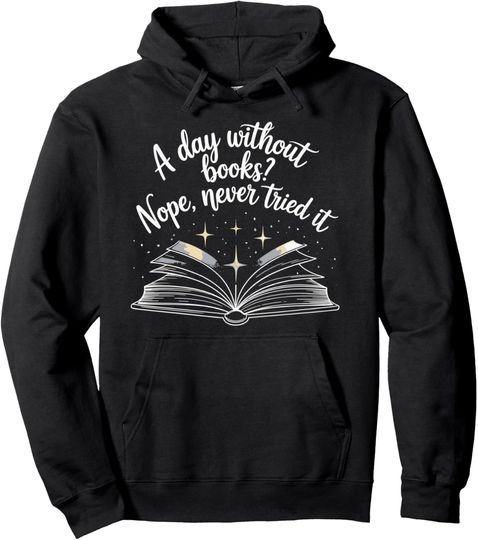 Discover Funny Reading Quote Pullover Hoodie for Librarians and Reading Teachers