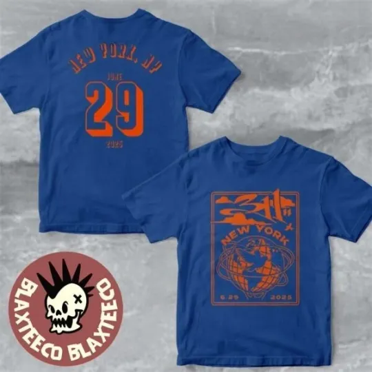 Discover 311 NYC 2025 Event Tee – Pier 17 Rooftop Show June 29 Blue Two-Sided T-Shirt