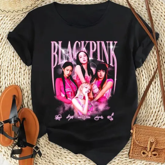 Discover Black Pink Bootleg, Black Pink World Tour 2025 T-Shirt Fan Gift