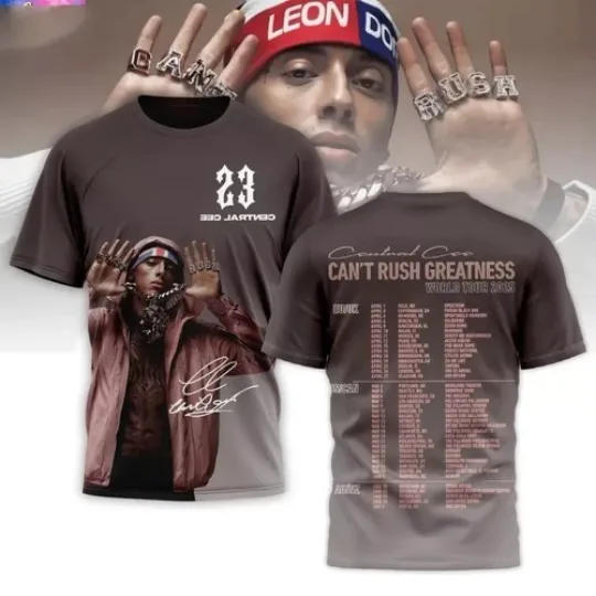 Discover Central Cee Cant Rush Greatness World Tour 2025 3D T-Shirt