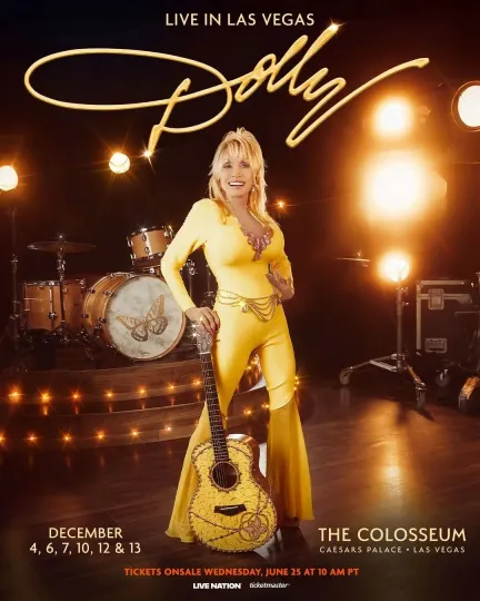 Discover Dolly Parton 2025 Las Vegas Poster, Wall Decor