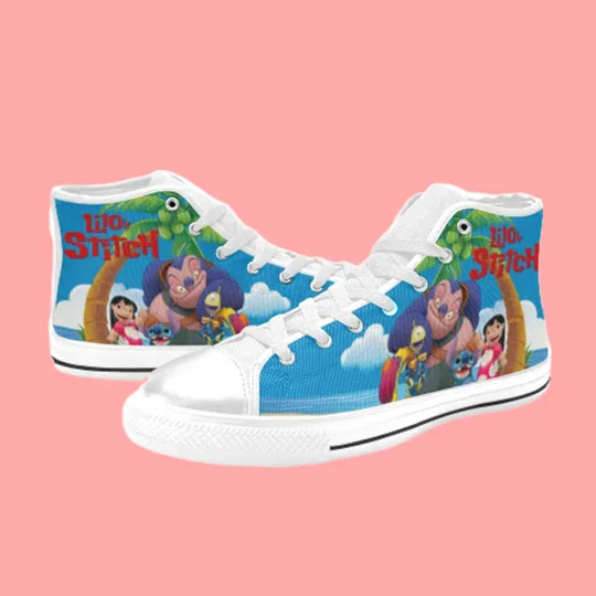 Discover Stitchh Ohana High Top  Sneakers Canvas Shoes Women