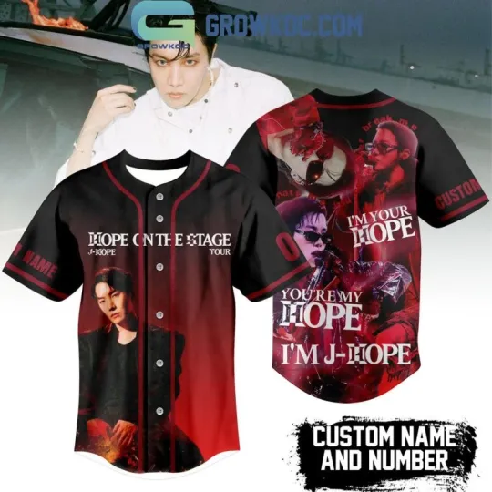Discover J Hope On The Stage Tour 2025 Personalized Baseball Jersey