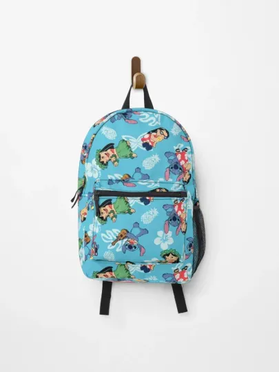 Discover Lilo & Stitchh Hula Dance Backpack, Hawaiian Cartoon Kids Bookbag