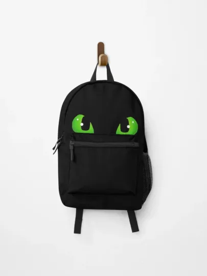 Discover Toothless Eyes Backpack, Dragon Eye Design Bag, Fantasy Style Bookbag