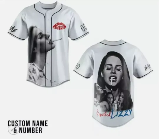 Discover Lana Del Rey Cinnamon Girl Personalized Baseball baseball jersey, new 3d gift