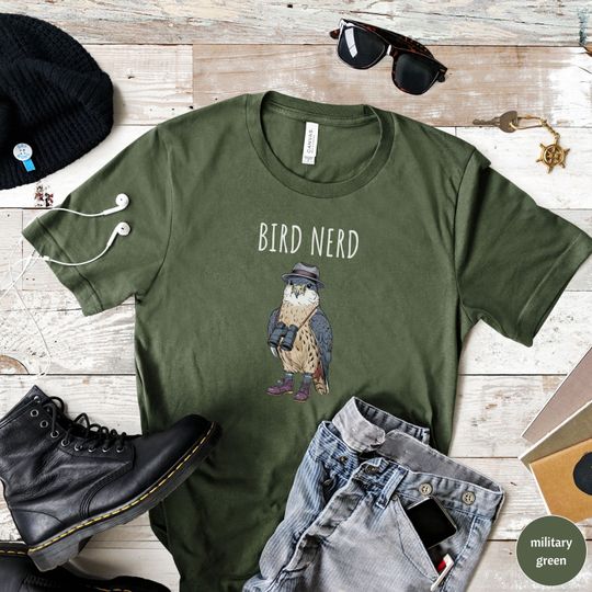 Discover Bird Nerd Shirt, Bird Lover Shirt, Funny Bird Watcher Shirt