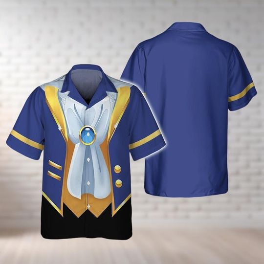 Discover Beautyy and The Beastt Cosplay Costume, Disneyyy Princess Hawaiian Shirt, Halloween Button Shirt