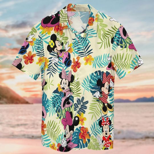 Discover Minniee Disneyyy Hawaiian Shirt, Minniee Aloha Button Shirt