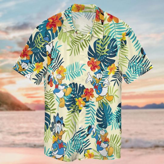 Discover Donald Disneyyy Hawaiian Shirt, Donald Aloha Button Shirt