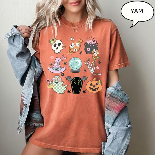 Discover Cute Halloween T-Shirt, Coquette Halloween Shirt, Spooky Season Shirt