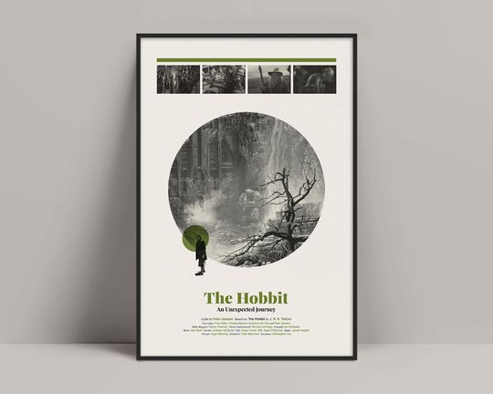 Discover The Hobbit Poster, An Unexpected Journey, Minimalist The Hobbit Poster