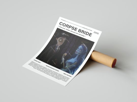Discover Corpse Bride Movie Posters, With A Quote From The Movie (Light Version 2)