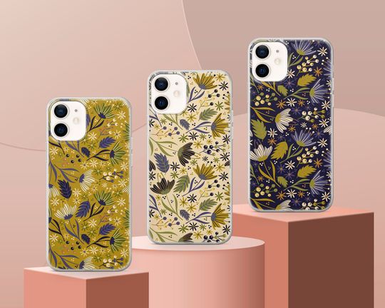Discover Retro Flowers iPhone Case - Floral Cover with Groovy Vintage 70s Aesthetic