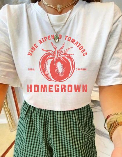 Discover Tomato Girl Summer Graphic Tee, Tomato Shirt