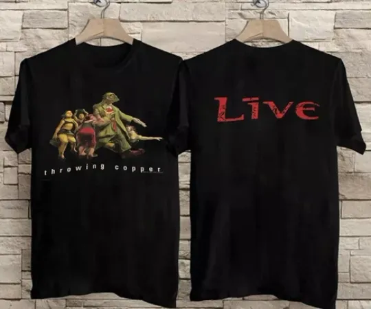 Discover Vintage Live 1994 Throwing Copper Black Concert T-Shirt