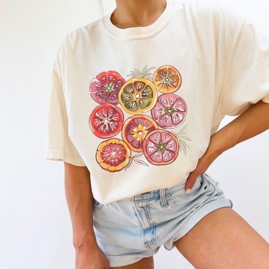 Discover Linocut Watercolor Heirloom Tomatoes Shirt, Farmers Market Shirt
