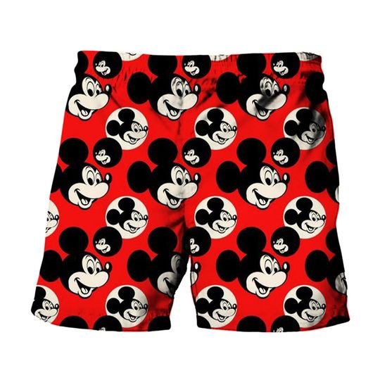 Discover Summer Harajuku New Disneyyy Brands Cute Stitchh And Mickeyy Minniee Anime Print Shorts