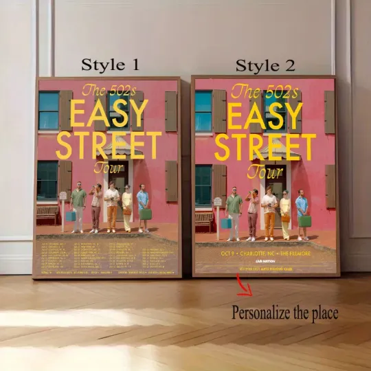 Discover Custom  The 502s Easy Treet Tour 2025 Poster