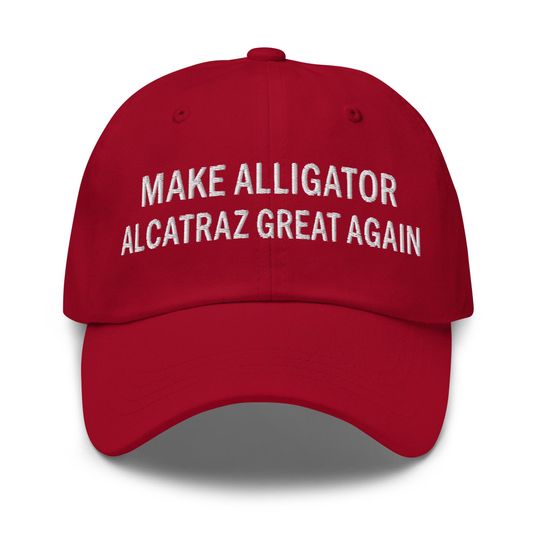 Discover ICE Supporters Embroidered Baseball Cap - Make Alligator Alcatraz Great Again
