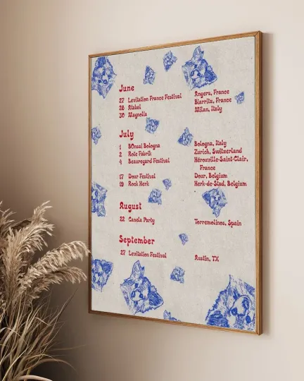 Discover Blonde Redhead Tour June & July 2025 Poster