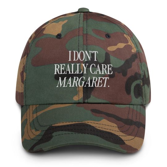 Discover I Don't Really Care Margaret Hat, J.D. Vance Hat, Political Humor Embroidered Baseball Cap