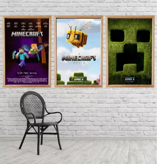 Discover Minecraft 2025 Movie Poster Film Plakat print art decor