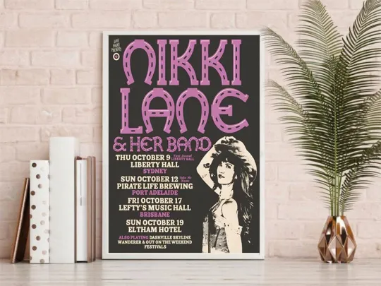 Discover Nikki Lane Tour Australia 2025 Poster