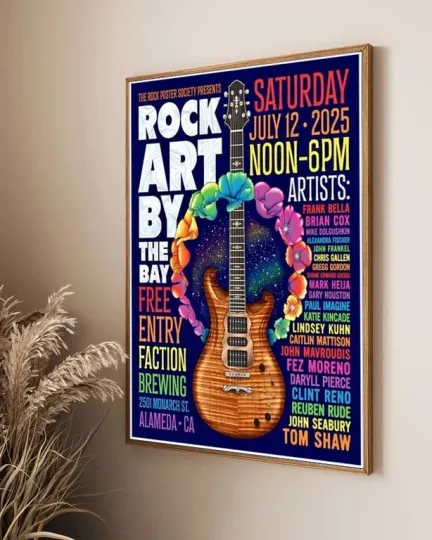 Discover The Rock Poster Society July 12 2025 Alameda CA Tour Poster