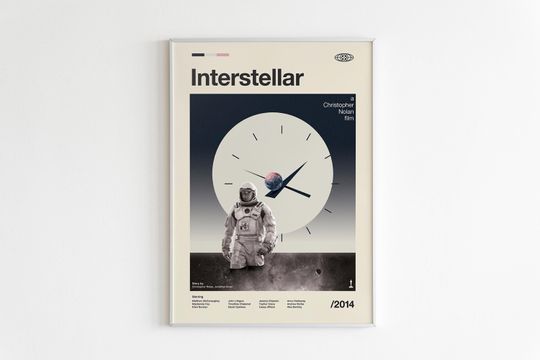 Discover Interstellar Poster, Interstellar Movie Poster, Minimalist Movie Poster