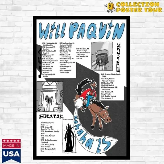 Discover Will Paquin EU UK Tour 2025 Poster