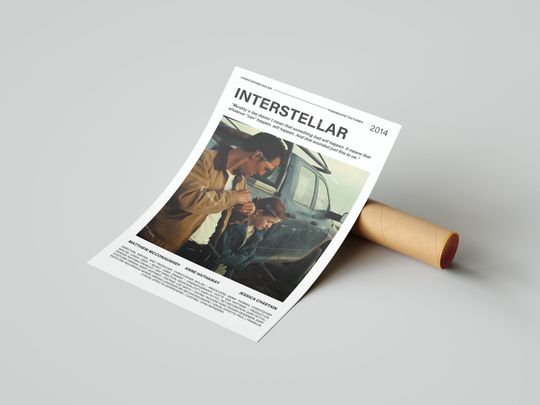 Discover Interstellar Movie Poster, With A Quote From The Movie (Light Version 1)