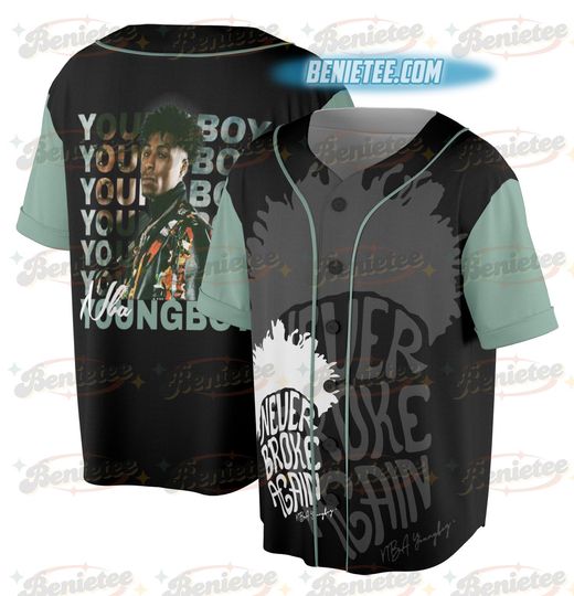 Discover Vintage Youngboy Masa Tour Baseball Jersey, Rap Hip Hop Music Jersey