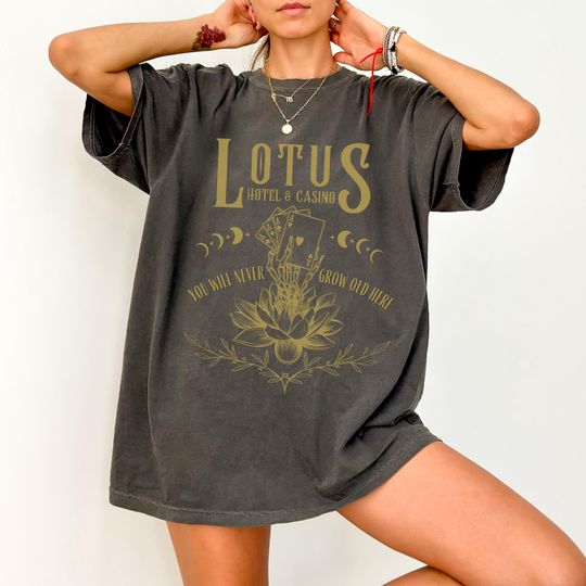 Discover Lotus Hotel and Casino Shirt, Greek Mythology Fandom Merch