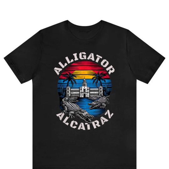Discover Alligator Alcatraz Shirt, Everglades Florida Parody Shirt, Funny Alligator Shirt